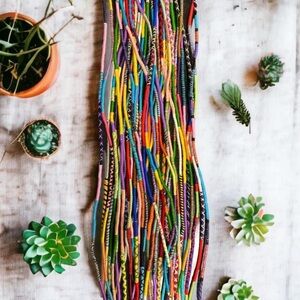 Colorful Multicolor HANDMADE Phone lanyard with phone patch